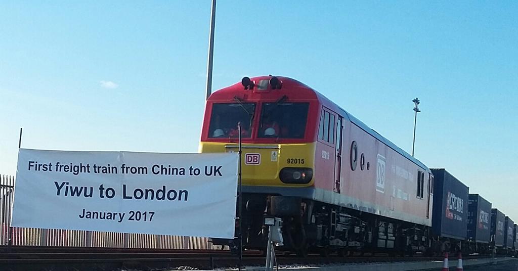 First China to UK rail freight service arrives in London | News | Railway  Gazette International