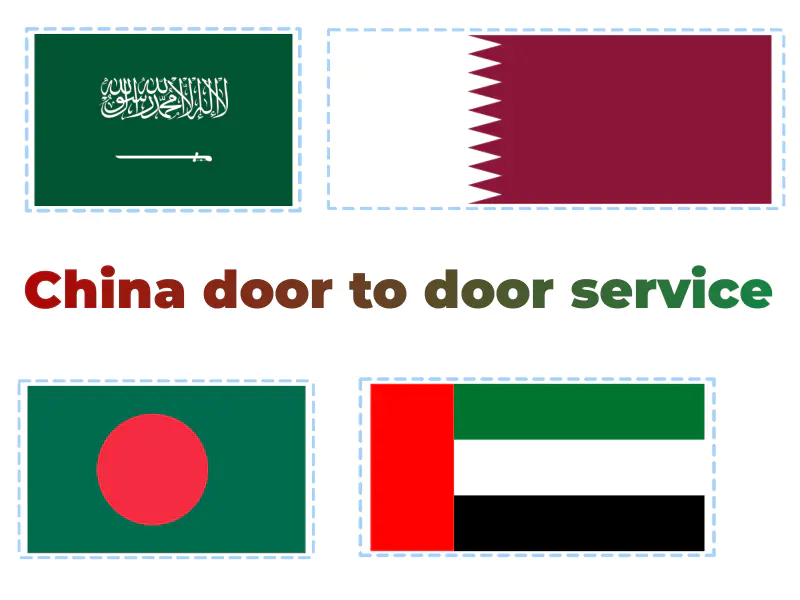 Door-to-door service from China to Middle East