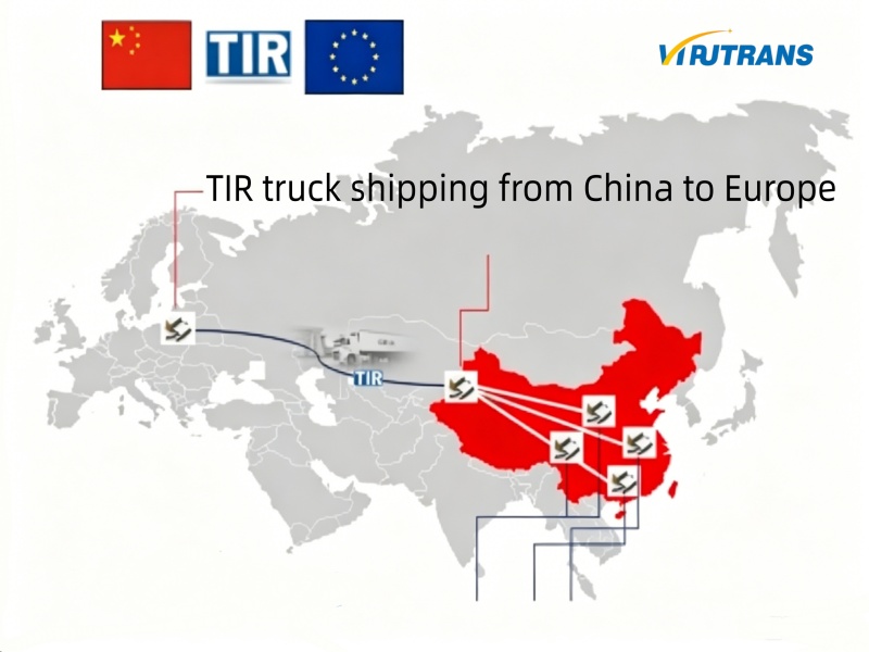 TIR truck shipping from China to Europe