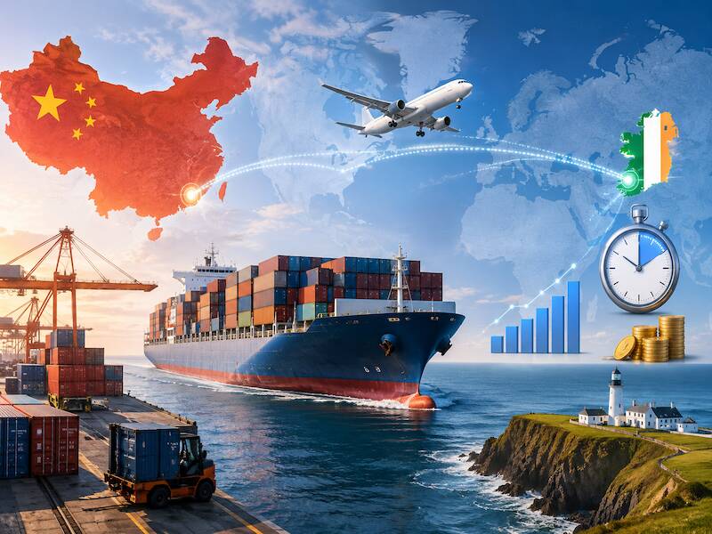 2026 Guide to Shipping from China to Ireland: Rates, Transit Times, and Methods