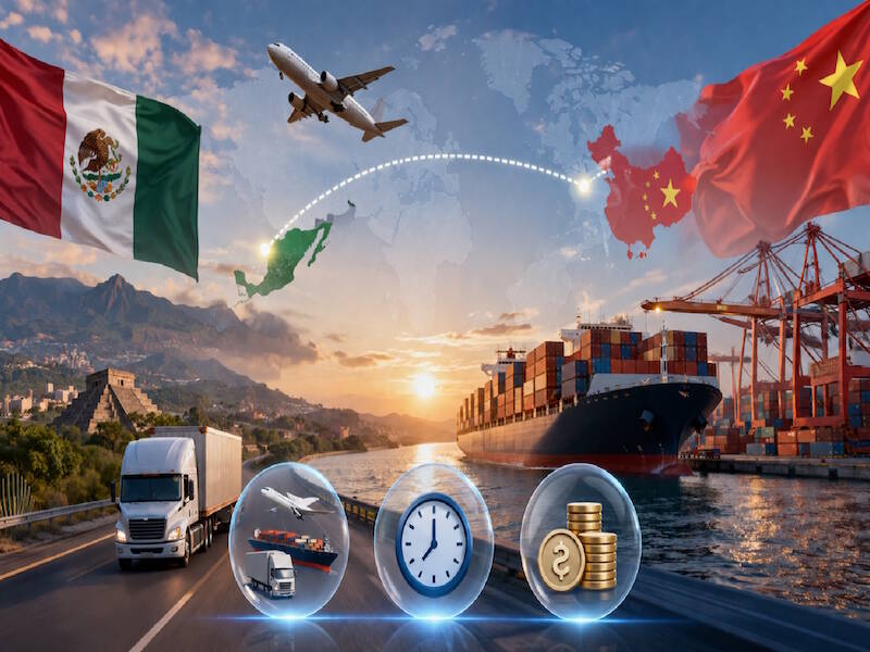 Shipping from China to Mexico 2026: Cost, Time & Methods